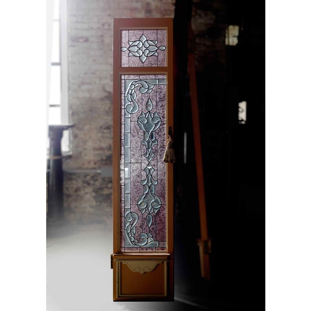 Wood Doors-Shutters With Beveled and Stained Glass Panels For Sale - Image 7 of 11