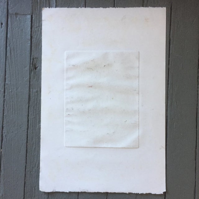 1970s Vintage Original Etching "Girl Zone" For Sale - Image 5 of 6