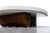 White Large Isla Coffee Table, Burl Wood Base With Custom Fabricated Top For Sale - Image 8 of 11