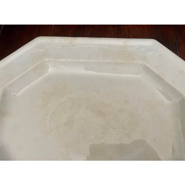 Antique T&r Boote Ironstone Platter – Large Octagonal English Farmhouse Decor – 1800s For Sale - Image 4 of 10