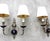 Mid-20th Century Nickel and Cobalt Blue Wall Sconces, Europe, 1950s, Set of 2 For Sale - Image 3 of 14