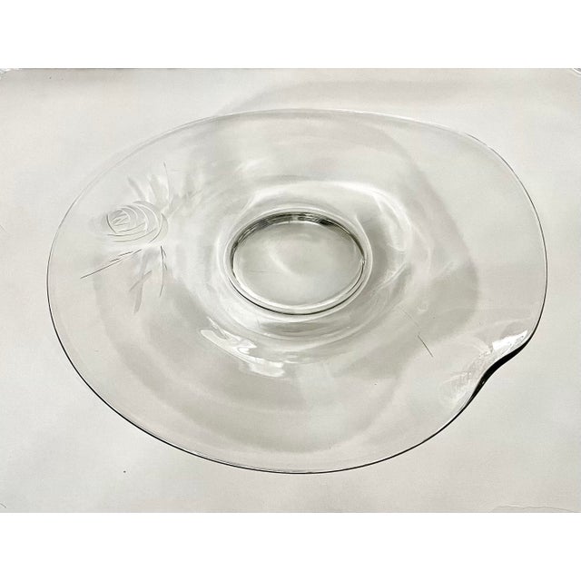 American Vintage Fostoria Serving Platter For Sale - Image 3 of 6