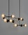 Metal Molecule Linear Chandelier For Sale - Image 7 of 12
