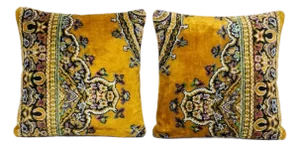 Heritage Velvet Pillow Cover 20'' X 20'' - Set of Two