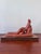 Vintage Reclining Nude Clay Sculpture on Wood Base, Artist Maquette Study For Sale - Image 4 of 12