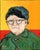 Contemporary Hockney, Contemporary Original Post-Impressionist Style Portrait Oil Painting by Alexandra Swistak For Sale - Image 3 of 6