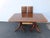 Brown Mahogany Set of Dining Table Six Shield Back Chairs and 2 Leaves 6563 For Sale - Image 8 of 17