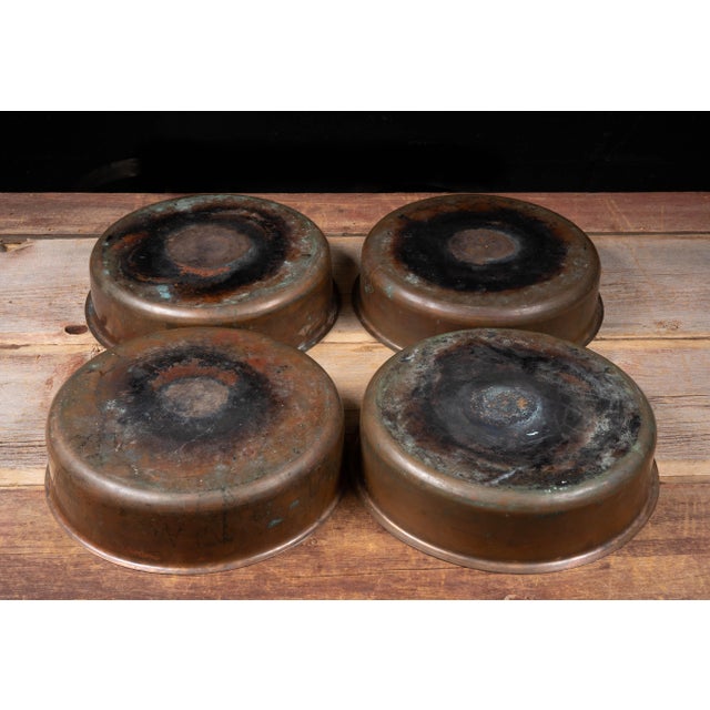 Antique Copper Rolltop Chafer Servers - Set of Four For Sale - Image 10 of 18