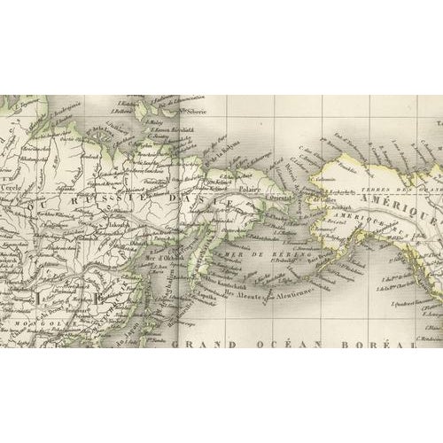 Antique World Map by M. Lapie, Paris, 1838 For Sale - Image 9 of 13