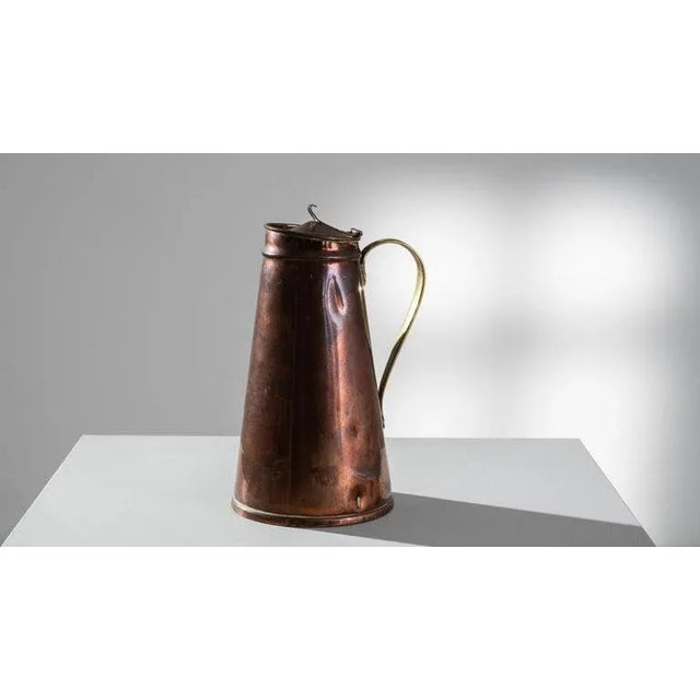 Copper Antique French Copper Jug For Sale - Image 8 of 11