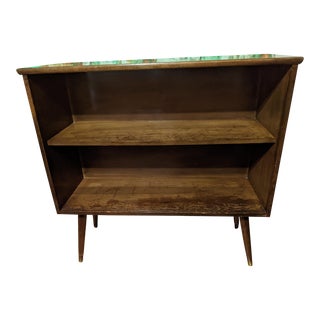 Mid 20th Century Walnut Bookcase For Sale