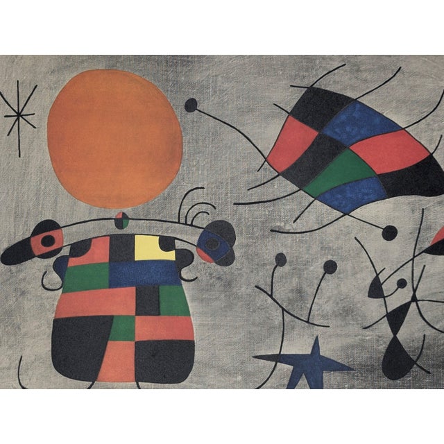 After Joan Miró, The Smile of the Flaming Wings, 1954, Photolithograph For Sale - Image 4 of 8
