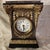 1970s Neoclassical Empire Revival Rose Breccia Marble & Gilt Metal Mantel Clock For Sale - Image 13 of 17