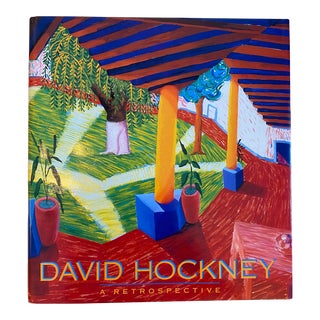 1988 "David Hockney a Retrospective" First Edition Collector's Hardcover Art Book For Sale