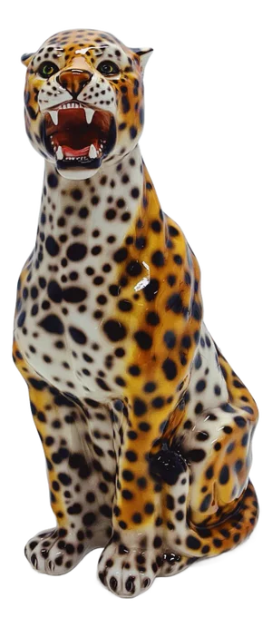 Leopard Statue in Ceramic from Ceramiche Boxer