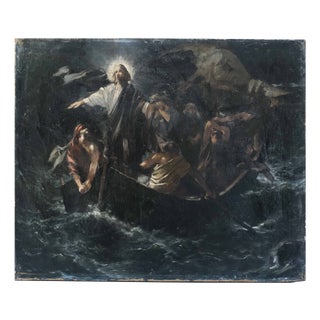 Christ's Miracle, Tiberiad, 1888, Oil on Canvas For Sale