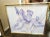 1980s Vintage Mirrored Framed Floral Hollywood Regency Watercolor Prints Art Work- a Pair For Sale - Image 5 of 12