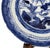 Antique 19th Century Chinese Canton Export Blue & White Porcelain Plate & Stand For Sale - Image 4 of 10