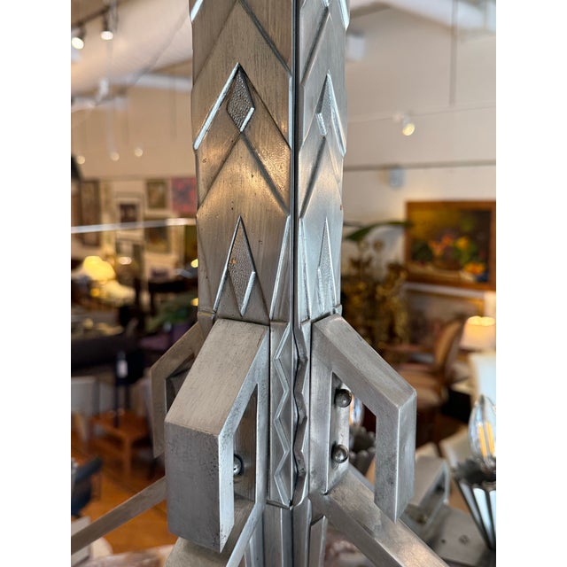1920s French Art Deco Chandelier For Sale - Image 10 of 12