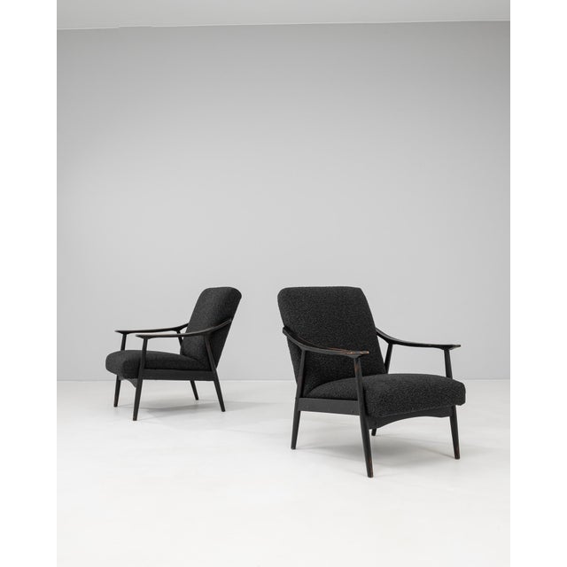 1960s Czech Upholstered Armchairs - A Pair For Sale - Image 17 of 18