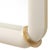 2020s Cyprus White Leather Mirror For Sale - Image 5 of 6
