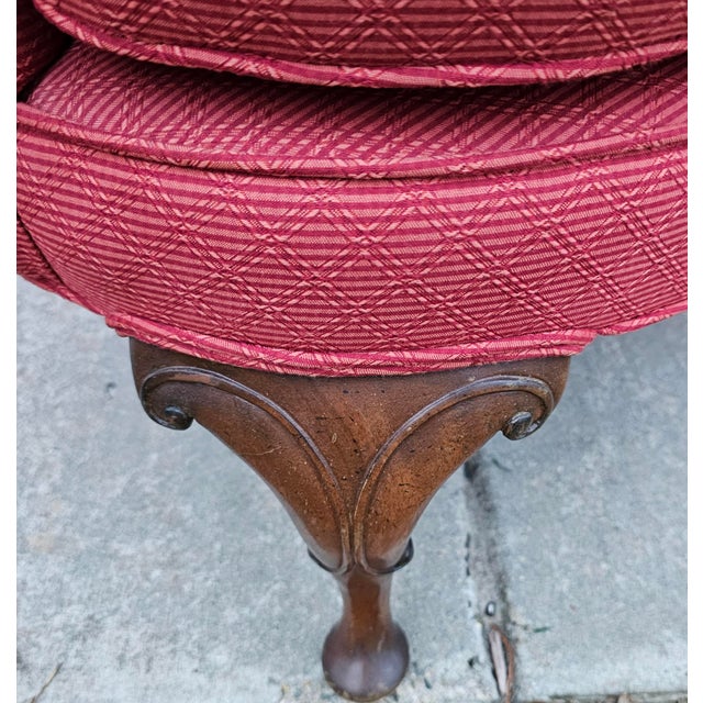 Wood 19th Century George III Style Easy Chair For Sale - Image 7 of 7