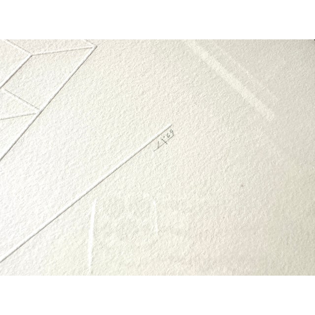 Josef Albers Embossed Linear Collection (Elc) 1-D, 1969 For Sale In Buffalo - Image 6 of 8