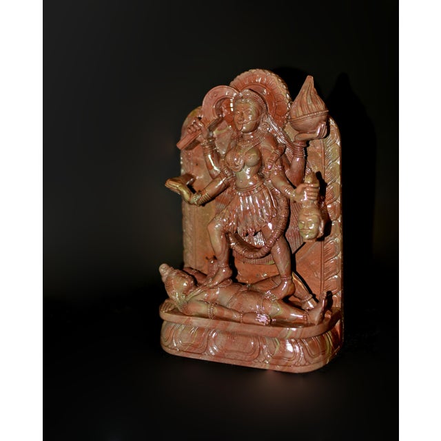 Stone Indian Goddess Kali Finely Carved For Sale - Image 4 of 18