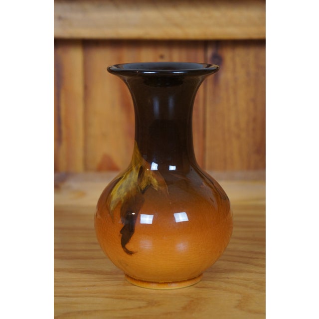 Antique 1901 Art Nouveau Rookwood Irene Bishop Oak Leaf Vase Urn For Sale - Image 9 of 11