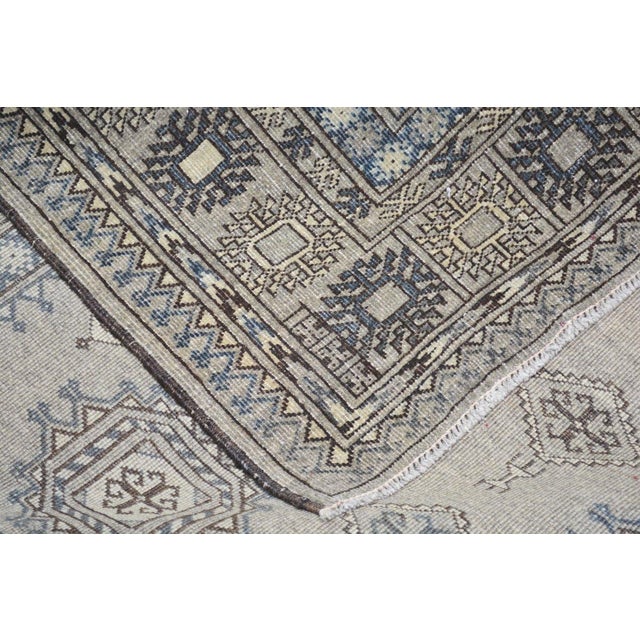 Vintage Turkoman Hand Knotted Wool Rug, 6'9''x9'3'' For Sale In New York - Image 6 of 6