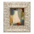 Contemporary Abstract Oil Painting in Vintage Off-White Unique Frame For Sale