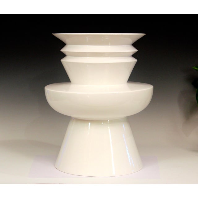 Italian Sergio Asti Pottery Italian Vintage Vase Superego Limited Editions Signed For Sale - Image 3 of 10