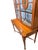 Early 20th Century Sheraton-Style Painted Glass Display Cabinet on Stand – 2 Piece For Sale - Image 9 of 9
