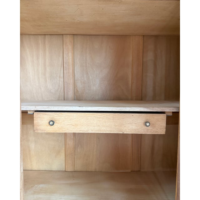 Large Art Deco Oak Wardrobe, 1930s For Sale - Image 15 of 17