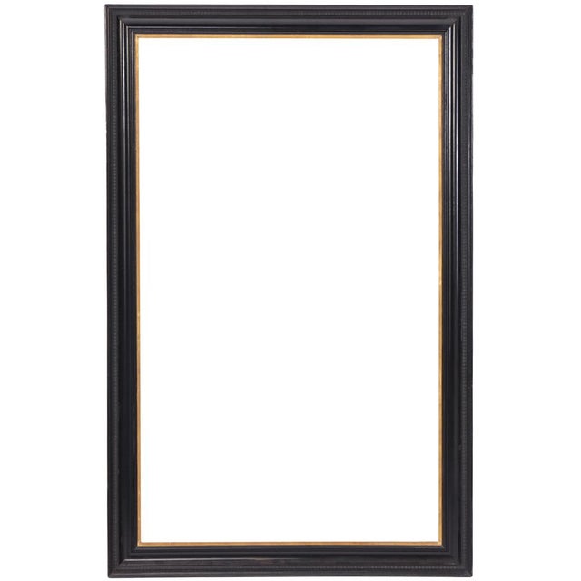 1940s Italian Ebonized and Giltwood Picture or Mirror Frame, C. 1940. For Sale - Image 5 of 7