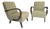 Art Deco Lounge Chairs by Jindrich Halabala, Set of 2 For Sale