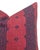 Traditional Fez Linen Pillow Cover in Raspberry Indigo, 20x20 Pillow For Sale - Image 3 of 3