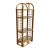 Bamboo Rattan Etagere Shelving Unit For Sale