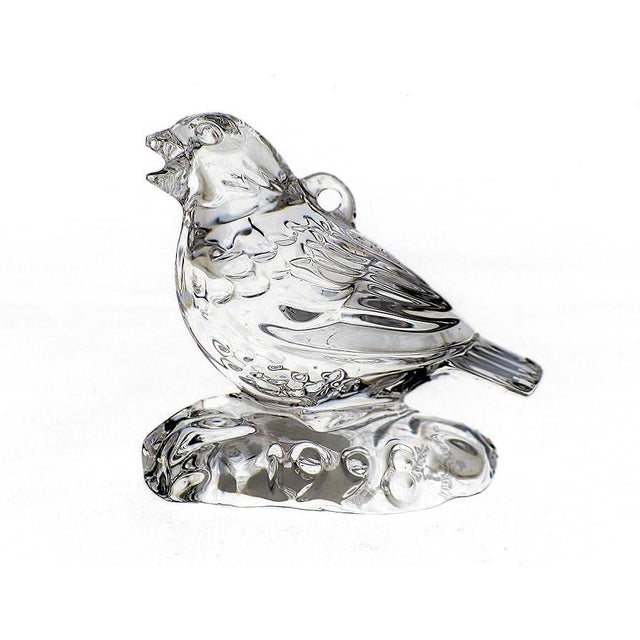 Traditional Waterford “Four Calling Birds” Crystal Ornament – 1998 For Sale - Image 3 of 4