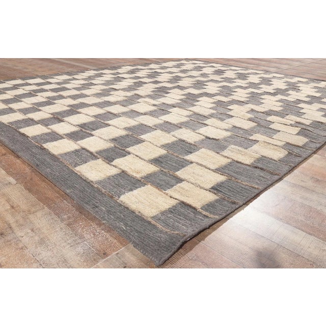 Textile 2010s Organic Brutalist Moroccan Rug, 08'10 X 11'05 For Sale - Image 7 of 10