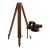 Mid-Century K&e Carl Zeiss Wooden Surveyor's Tripod – Sculptural Floor Base For Sale