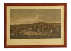 Graves & Warmsley w.h. Simmons Hunt Scene Engraving