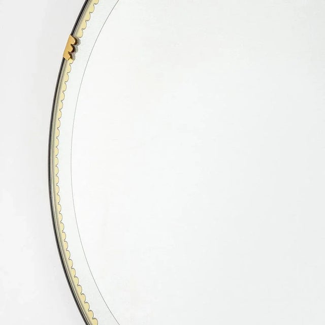 Mirror with Copper Frame by Pietro Chiesa for Galvanit Fontana, 1940s For Sale - Image 6 of 8