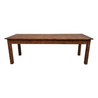 Pine Farm Table, 1970s For Sale