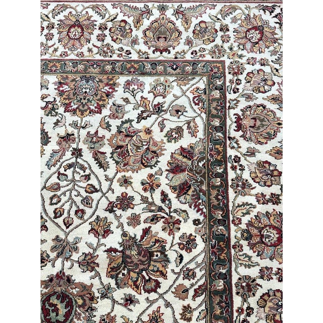 Indian 9x12 Handwoven Mughal Area Rug - 106810 For Sale - Image 3 of 12