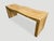 Andrianna Shamaris Natural Teak Wood Wave Bench For Sale - Image 4 of 18