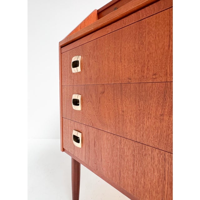 Danish Brown Secretary, 1960s For Sale - Image 9 of 15
