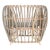 Binah Sanded Rattan Tub Chair Natural Color For Sale - Image 4 of 9