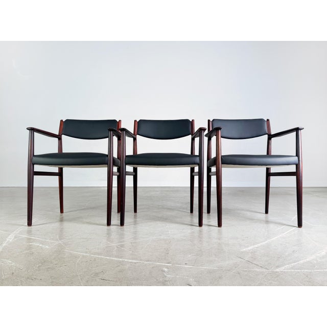 Mid-Century Modern Mid-Century Danish Rosewood Armchair by P. Olsen Sibast for Arne Vodder For Sale - Image 3 of 12