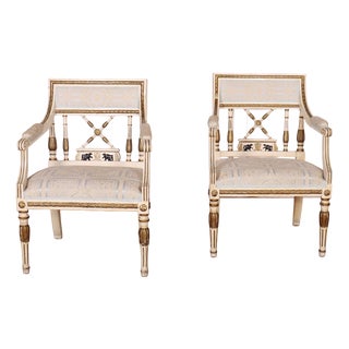 Swedish Empire Style Armchairs, 1920s, Set of 2 For Sale